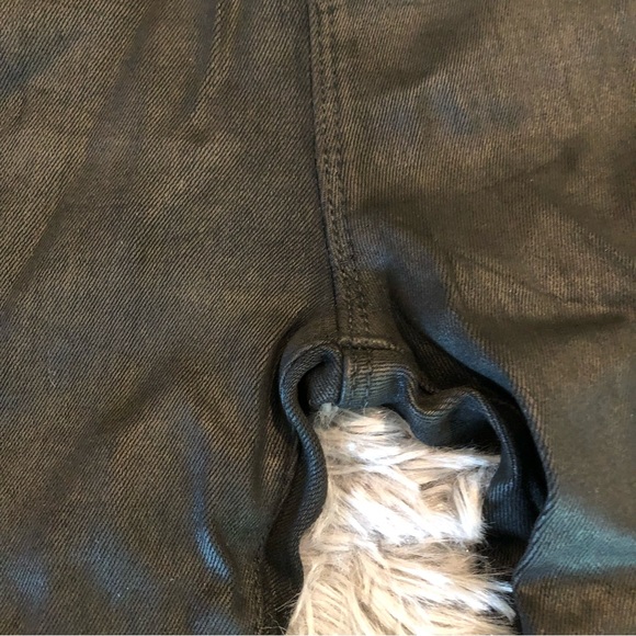 DL1961 Women’s 29 Haven Coated Asphalt High Rise Legging  Black Jean Witchy - Picture 4 of 16